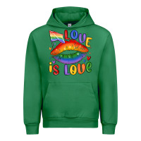 Emerald love is love lips Urban Hoodie - MaliasSmallBusiness