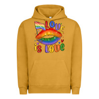Pigment Peanut Butter love is love lips Urban Hoodie - MaliasSmallBusiness