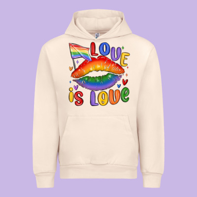 Love Is Love Lips Urban Hoodie Designed By Maliassmallbusiness