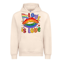 Sandshell love is love lips Urban Hoodie - MaliasSmallBusiness