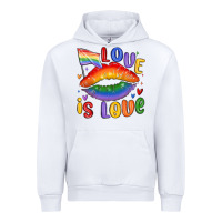 White love is love lips Urban Hoodie - MaliasSmallBusiness