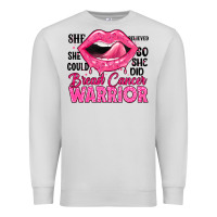 Dove Grey breast cancer warrior lips Premium Sweatshirt - JahusDesignShop