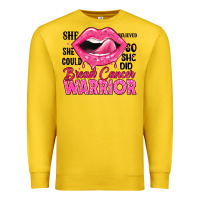 Lemon breast cancer warrior lips Premium Sweatshirt - JahusDesignShop