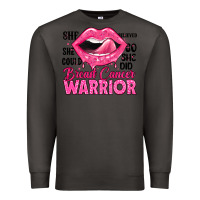 Smoke breast cancer warrior lips Premium Sweatshirt - JahusDesignShop