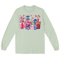 Matcha breast cancer stitch coffee cups Long Sleeve Tee - AdoDesignShop