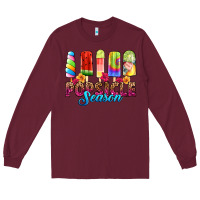 Burgundy popsicle season Long Sleeve Tee - RanaPortraitStore