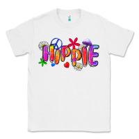 White hippie Classic Tee - Zillion Design Studio