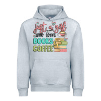 Heather Grey just a girl who loves books and coffee Urban Hoodie - MaliasSmallBusiness