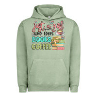 Just A Girl Who Loves Books And Coffee Urban Hoodie | Teevron