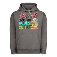Pigment Tornado just a girl who loves books and coffee Urban Hoodie - MaliasSmallBusiness