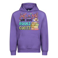Tulip just a girl who loves books and coffee Urban Hoodie - MaliasSmallBusiness