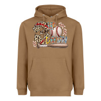 Toasted Coconut three up down Heavyweight Hoodie - RacoonDesign