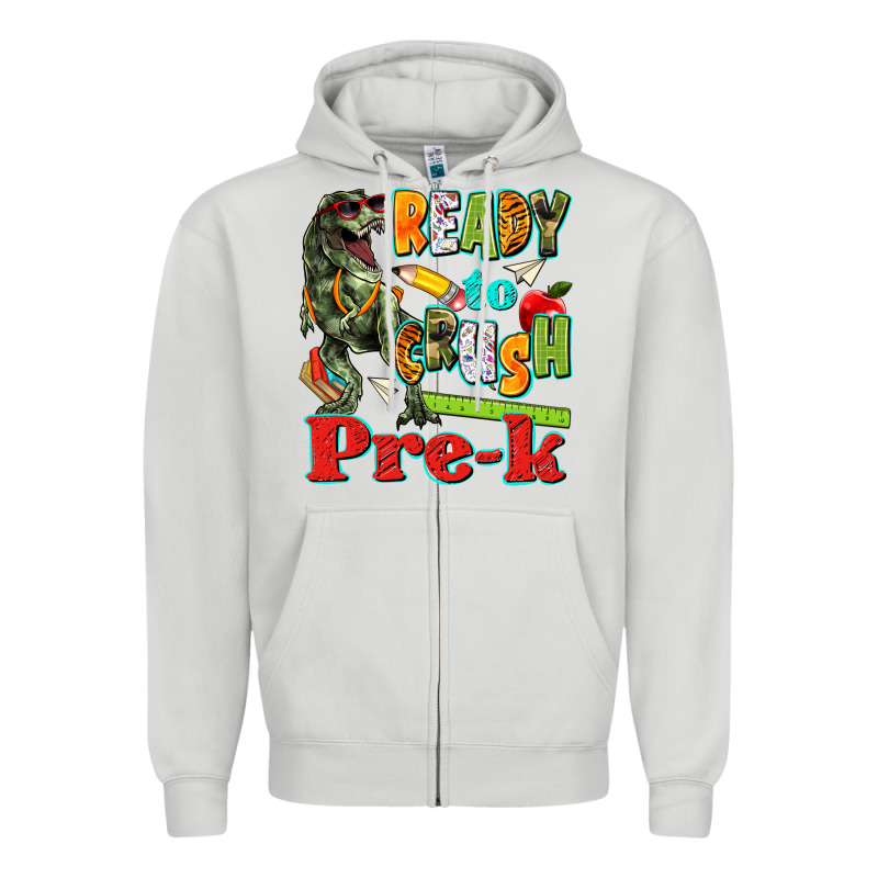 Ready To Crush Pre K Zipper Hoodie by texasbilliewilder | Teevron