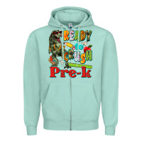 Seafoam ready to crush pre k Zipper Hoodie - texasbilliewilder