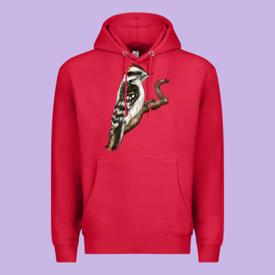 Downy Woodpecker Premium Hoodie Designed By Lillyallendesigns