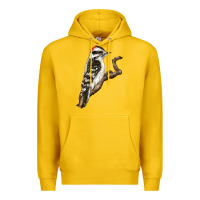 Lemon Downy Woodpecker Premium Hoodie - LillyAllenDesigns