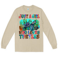 Mushroom just a girl who loves turtles Long Sleeve Tee - RanaPortraitStore