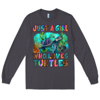 Smoke just a girl who loves turtles Long Sleeve Tee - RanaPortraitStore