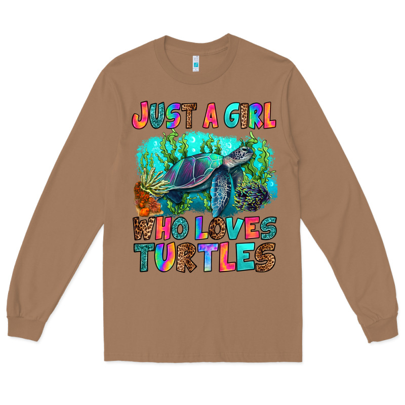 Just A Girl Who Loves Turtles Long Sleeve Tee by RanaPortraitStore | Teevron