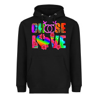 Black choose love (lesbian) Heavyweight Hoodie - HRA Design Shop