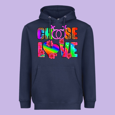Choose Love (lesbian) Heavyweight Hoodie Designed By Hra Design Shop