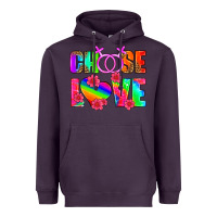 Plum choose love (lesbian) Heavyweight Hoodie - HRA Design Shop