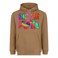 Toasted Coconut choose love (lesbian) Heavyweight Hoodie - HRA Design Shop