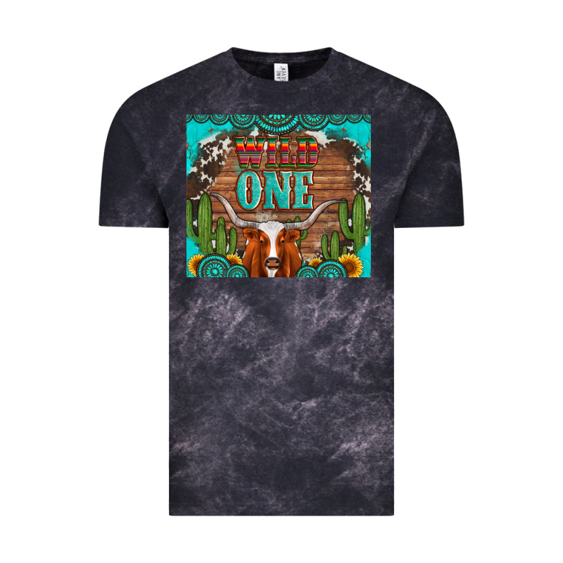 Wild One Longhorn Gemstones Cactus And Sunflowers Vintage Tee by Artiststas | Teevron