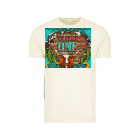 Vintage Arctic wild one longhorn gemstones cactus and sunflowers Vintage Tee - Artiststas