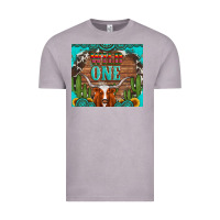 Vintage Zinc wild one longhorn gemstones cactus and sunflowers Vintage Tee - Artiststas
