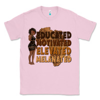 Bubblegum Pink educated motivated elevated melanated Classic Tee - texasbilliewilder