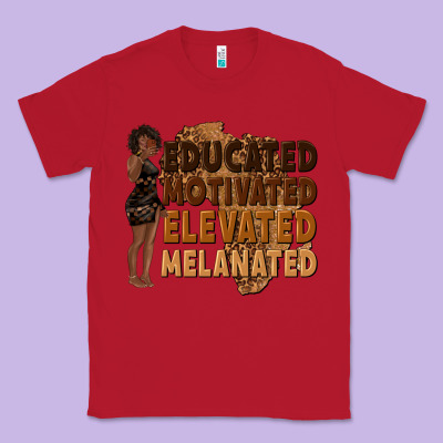 Classic Tee educated motivated elevated melanated