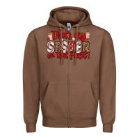 Chestnut that s my sister on that field Zipper Hoodie - Zillion Design Studio