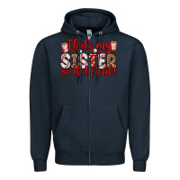 Navy that s my sister on that field Zipper Hoodie - Zillion Design Studio