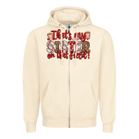 Sandshell that s my sister on that field Zipper Hoodie - Zillion Design Studio