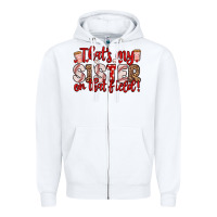 White that s my sister on that field Zipper Hoodie - Zillion Design Studio