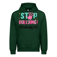 Forest Green stop bullying kindness is cool Urban Hoodie - MaliasSmallBusiness