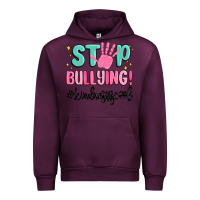 Mauve Wine stop bullying kindness is cool Urban Hoodie - MaliasSmallBusiness