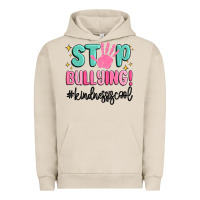 Pigment French Oak stop bullying kindness is cool Urban Hoodie - MaliasSmallBusiness