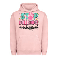 Pigment Salmon stop bullying kindness is cool Urban Hoodie - MaliasSmallBusiness