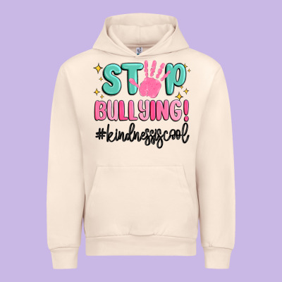 Stop Bullying Kindness Is Cool Urban Hoodie Designed By Maliassmallbusiness