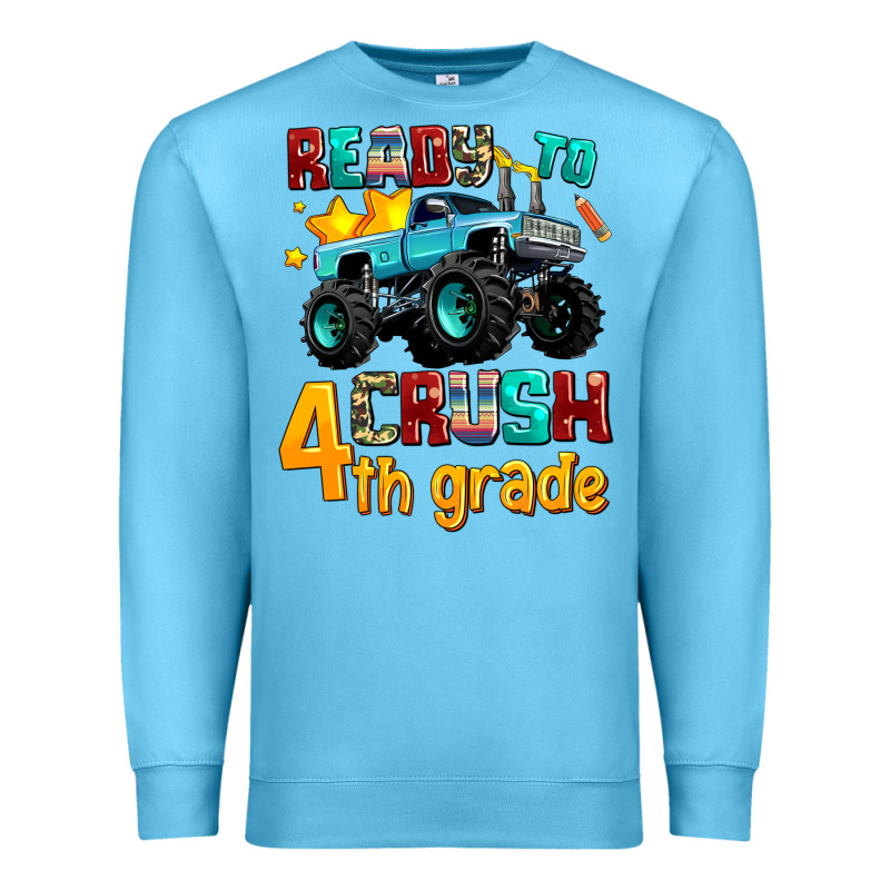Ready To School Crush 4th Grade Premium Sweatshirt by AdoDesignShop | Teevron