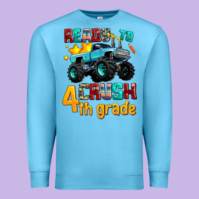 Ready To School Crush 4th Grade Premium Sweatshirt Designed By Adodesignshop