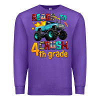 Purple ready to school crush 4th grade Premium Sweatshirt - AdoDesignShop