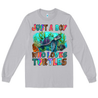 Moon Dust just a boy who loves turtles Long Sleeve Tee - RanaPortraitStore