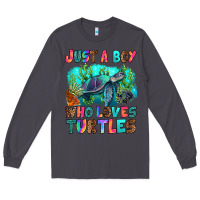 Smoke just a boy who loves turtles Long Sleeve Tee - RanaPortraitStore