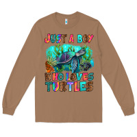 Just A Boy Who Loves Turtles Long Sleeve Tee | Teevron