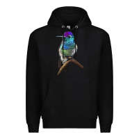 Black Rivoli`s Hummingbird Premium Hoodie - LillyAllenDesigns