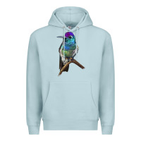 Blue Mist Rivoli`s Hummingbird Premium Hoodie - LillyAllenDesigns