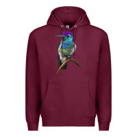 Burgundy Rivoli`s Hummingbird Premium Hoodie - LillyAllenDesigns